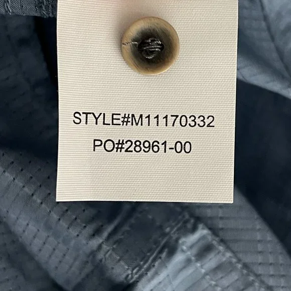 NWT prAna Cayman Shirt Small Blue Note Yarn Dye Melange Woven Check - Picture 14 of 16